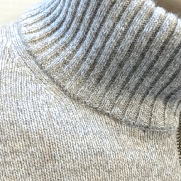 J. CREW MENS MERINO WOOL RIBBED HALF-ZIP TURTLENECK LONG SLEEVE SWEATER SIZE XXL - Picture 5 of 11